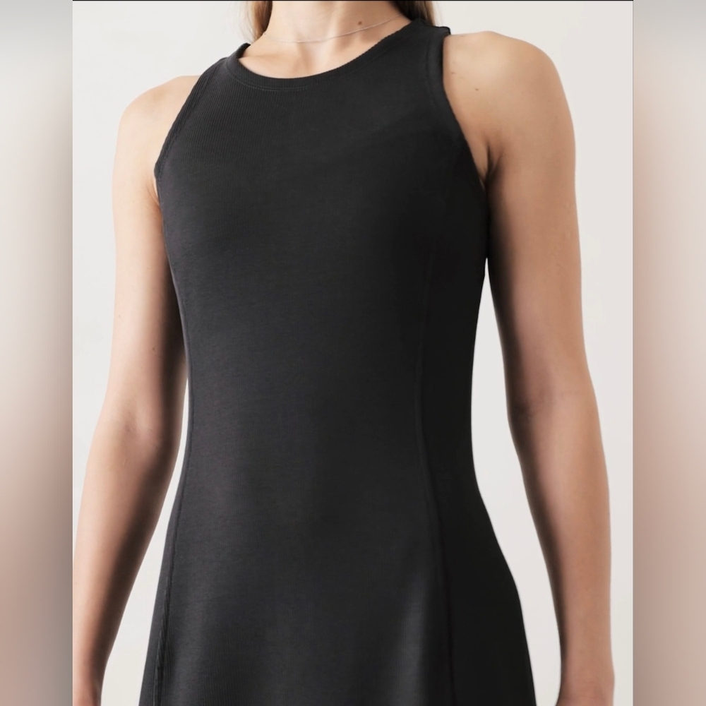 Athleta Dark Grey Midi Dress - Picture 3 of 6